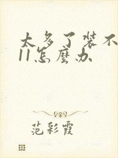 太多了装不下h11怎么办