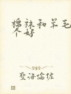 棉袜和羊毛袜哪个好