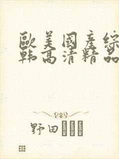 欧美国产综合日韩高清精品