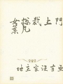 女总裁上门女婿叶凡