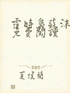 霍时枭苏沫小说免费阅读封面