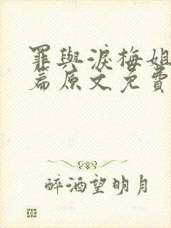 罪与泪梅姐番外篇原文免费阅读