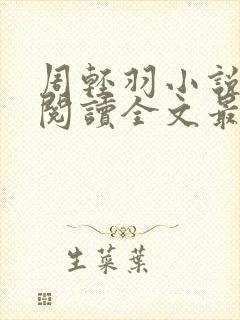 周轻羽小说免费阅读全文最新章节无弹窗