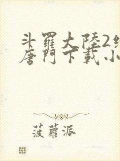 斗罗大陆2绝世唐门下载小说