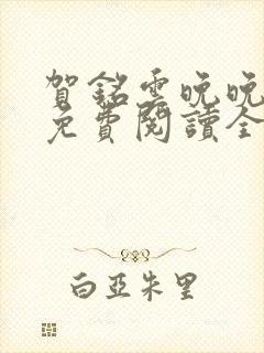 贺铭云晚晚小说免费阅读全文最新章节