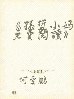 《孙哲小妈朱颜免费阅读》