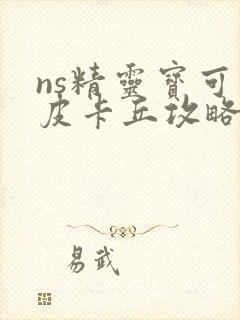 ns精灵宝可梦皮卡丘攻略