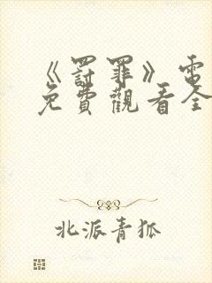 《罚罪》电视剧免费观看全集完整版