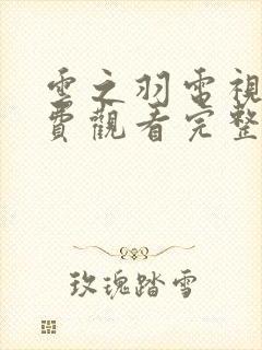 云之羽电视剧免费观看完整版11集