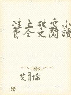 淮上破云小说免费全文阅读