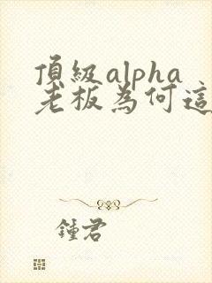 顶级alpha老板为何这样笔趣阁