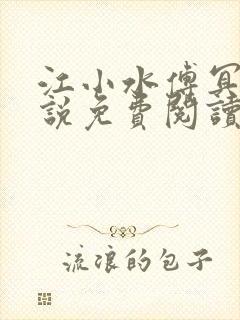 江小水傅冥渊小说免费阅读