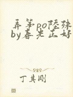 弄筝po陆殊词by春光正好封面