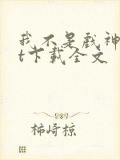 我不是戏神txt下载全文