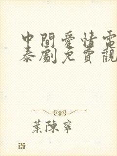 中间爱情电视剧泰剧免费观看全集封面