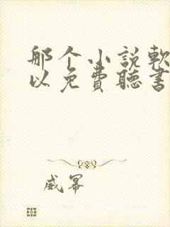 那个小说软件可以免费听书