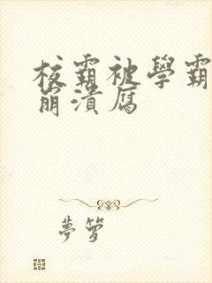 校霸被学霸玩到崩溃腐