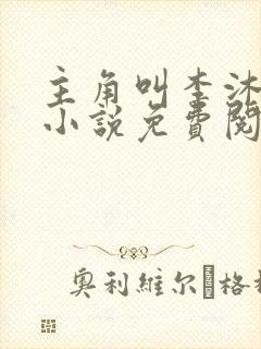 主角叫李沐尘的小说免费阅读