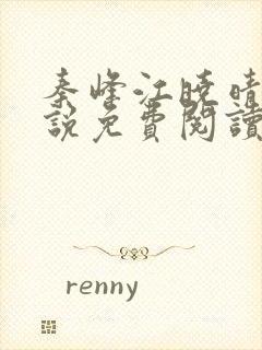 秦峰江晓晴的小说免费阅读封面