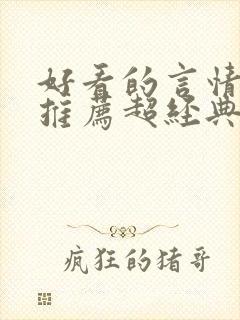 好看的言情小说推荐超经典完结现代封面