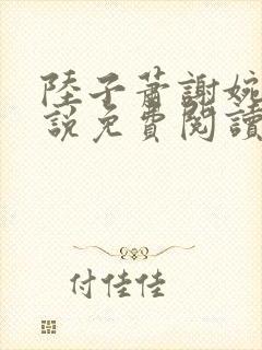 陆子萧谢婉婉小说免费阅读最新章节封面