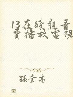 13在线观看免费播放电视剧大全封面