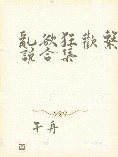 乱欲狂欢系列小说合集封面