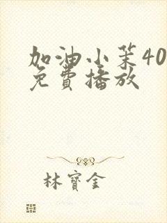 加油小茉40集免费播放