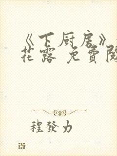 《下厨房》金银花露 免费阅读封面