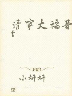 清穿大福晋txt封面