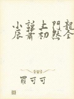 小说上门龙婿叶辰萧初然全免全集封面