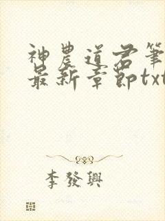 神农道君笔趣阁最新章节txt