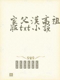 家父汉高祖精校版txt小说