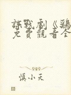 谍战剧《鹞子》免费观看全集