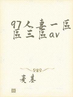 97人妻一区二区三区av