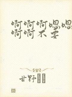 啊啊啊嗯嗯嗯啊啊啊不要封面