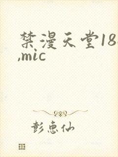 禁漫天堂18c,mic