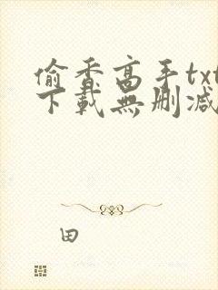 偷香高手txt下载无删减封面