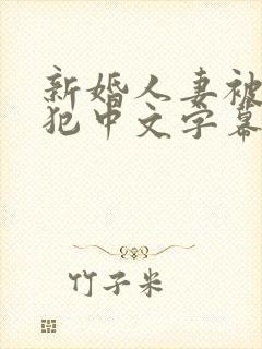 新婚人妻被公侵犯中文字幕中文字幕