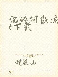 沉醉何欢凉txt下载