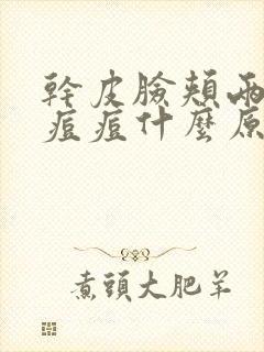 干皮脸颊两侧长痘痘什么原因封面