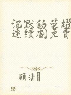 沉默的荣耀电视连续剧免费观看全集