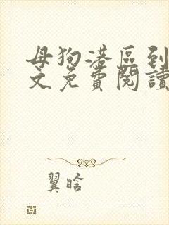 母狗港区到哪全文免费阅读笔趣阁最