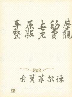 平原上的摩西完整版免费观看封面