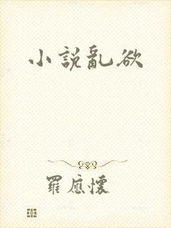 小说乱欲封面