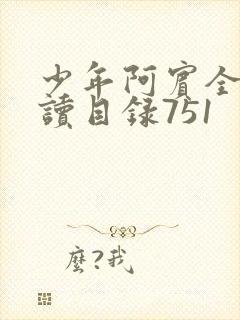 少年阿宾全文阅读目录751