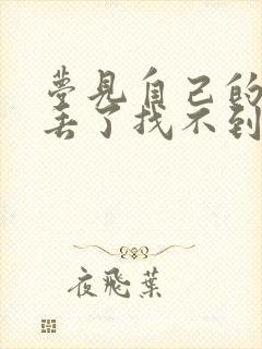 梦见自己的鞋子丢了找不到封面