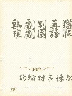 韩剧别再犹豫电视剧国语版免费观看