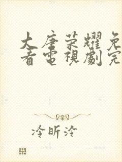 大唐荣耀免费观看电视剧完整版高清