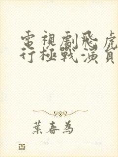 电视剧飞虎之潜行极战演员表封面